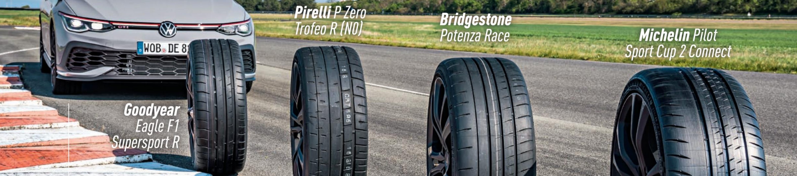 Test de pneus semi-slicks de jour sur piste